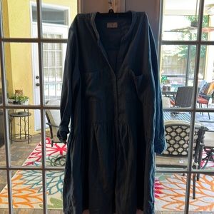 8070 Lou Grey blue jean women’s dress XL